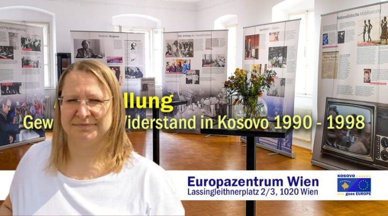 Kandidatja për eurodeputete hap në Vjenë ekspozitën ‘Rezistenca paqësore në Kosovë 1990-1998’