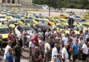 Taksistët e Tiranës “zaptojnë” sheshin Nënë Tereza, protestojnë deri në plotësimin e kërkesave