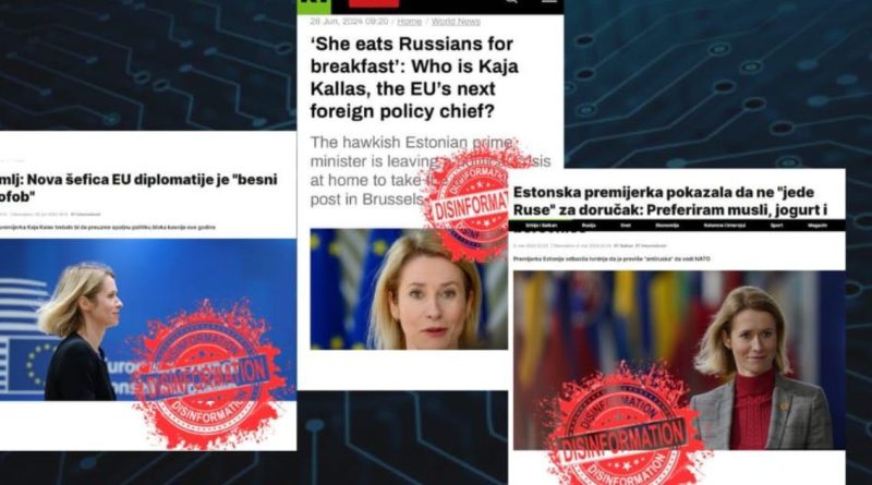 Propaganda dhe manipulimet ruse në lidhje me zgjedhjen e Kaja Kallas në krye të diplomacisë evropiane