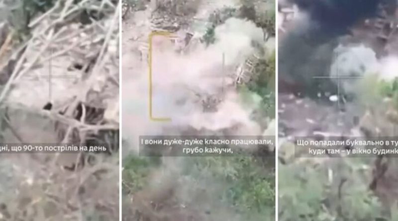 Sikur të ishin snajpëristë, artileria ukrainase godet me precizitet pozicionet ruse në Chsiv Yar – pamje nga fushëbeteja