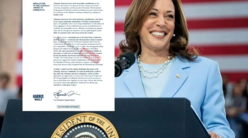 Kamla Harris kërkon mbështetjen e komunitetit shqiptaro-amerikan:  SHBA u ngriten në moment vendimtar duke mbështetur pavarësinë historike të Republikës së Kosovës