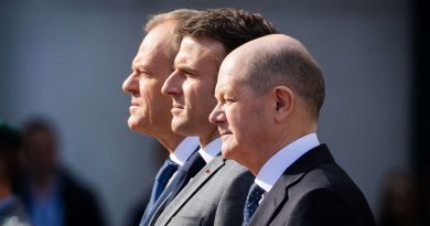 Macron, Scholz e Tusk, të shqetësuar për situatën në Gjeorgji