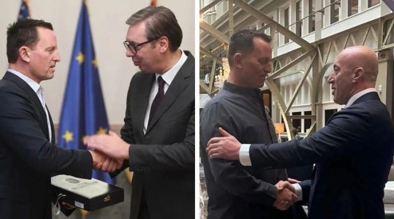 Ramush Haradinaj pozon me Richard Grenell, një lobues pro-serb me lidhje ruse