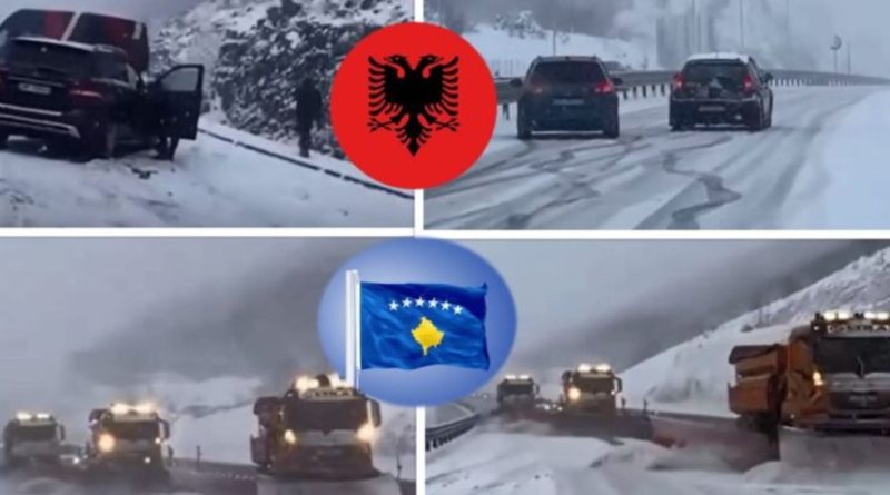 Kontrasti/ Rrugët e Shqipërisë të zhytura në kaos, Kosova shembullore me pastrimin e dëborës (VIDEO)