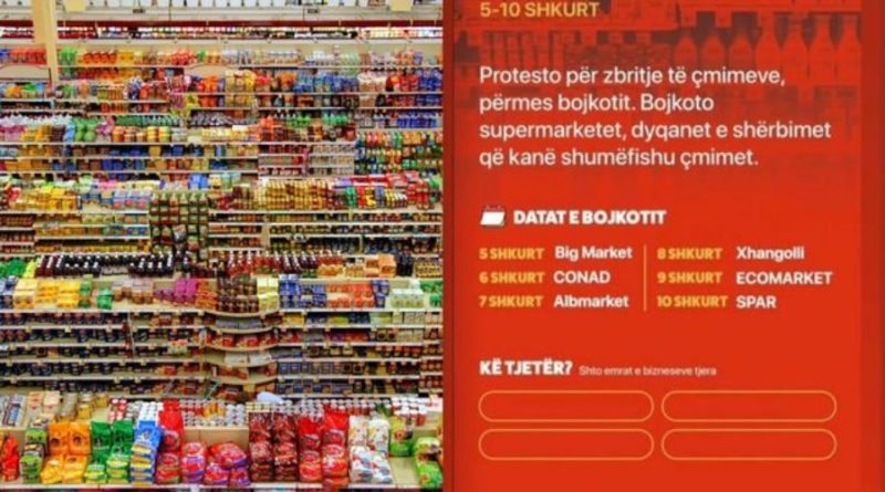 Çmimet e larta/ Thirrje qytetarëve në Shqipëri të bojkotojnë për 5 ditë supermarketet