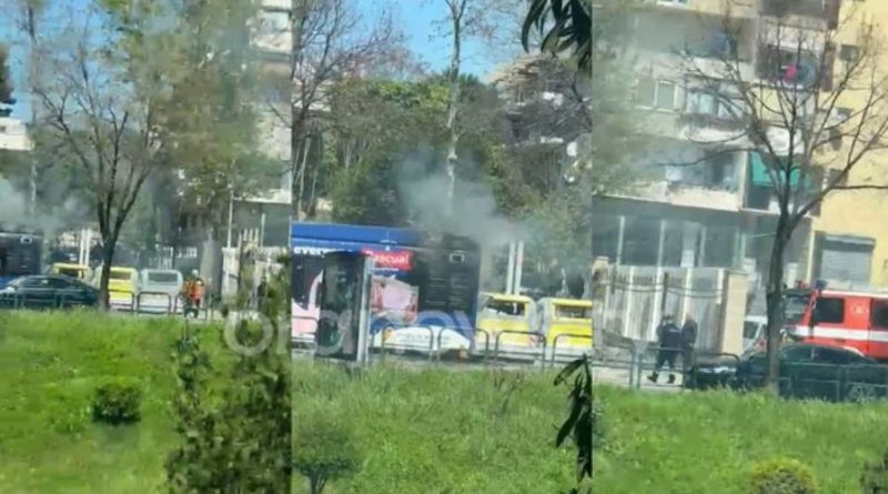 Ndodh sërish/ Urbani shpërthen në flakë pranë ministrisë së Jashtme në Tiranë (VIDEO)