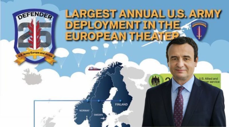 “Defender Europe 2025”: Kosova merr pjesë në stërvitjen madhore amerikane – Kryeministri Kurti thekson forcën e bashkëpunimit me SHBA-në