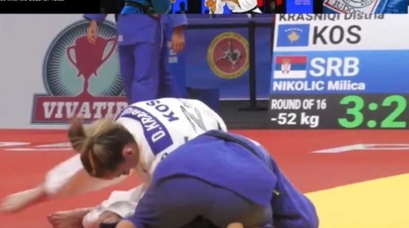 Distria Krasniqi mposht serben Nikoliq, arrin në çerekfinale të Evropianit