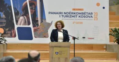 Hajdari: Numri i turistëve në Kosovë në 4 vjetët e fundit është rritur për 50 për qind