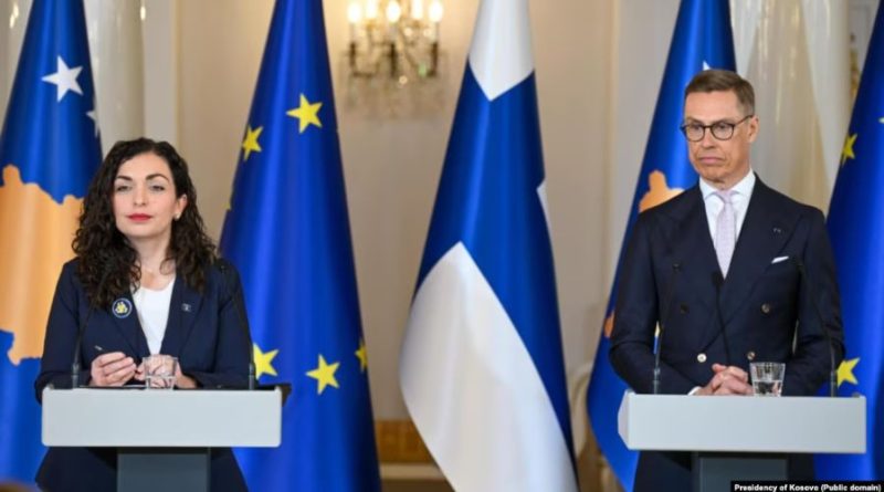 Osmani në Finlandë: Çdo marrëveshje paqeje mes Kievit dhe Moskës s’duhet të inkurajojë ambiciet imperialiste të Rusisë