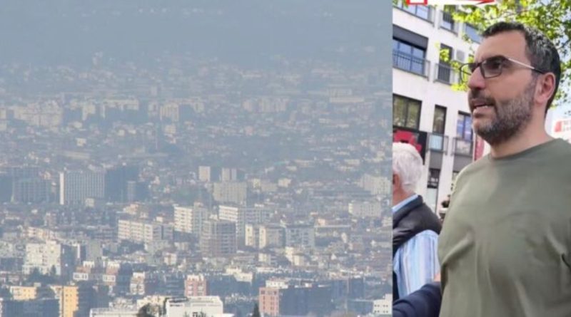 Arlind Qori fushatë mes pluhurit/ Denoncimi për ndotjen në Tiranë (VIDEO)