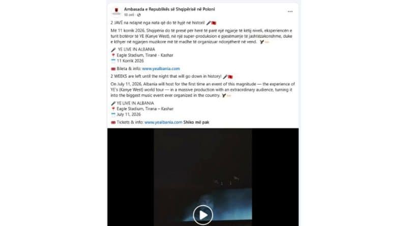 Çmenden ambasadat, bëjnë fushatë për biletat e Kanye West që i janë pezulluar koncertet në BE